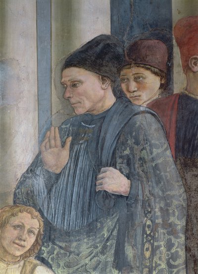 The Celebration of the Relics of St. Stephen (detail) 1452-66 by Fra Filippo Lippi
